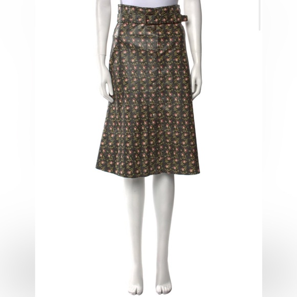 Philosophy di Lorenzo Serafini Floral Print Belted A-Line Skirt - Picture 1 of 4